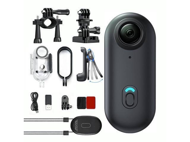 4K Mini Body Camera 64G, Wearable Magnetic Clip-On Camera, 150° Wide Angle POV, WiFi App Live View, Waterproof Case, Helmet/Bike Mount, Travel...