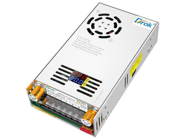 24V Power Supply, AC 110V/220V to DC 0-24V 0-20A 480W Buck Converter, Volt Amp Adjustable Adapter Regulated 5V 12V 24V Volt Switching Voltage LED.