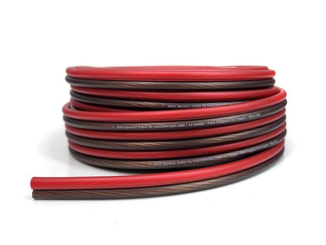 Kord Speaker Cable 12 Gauge Oxygen Free Copper Speaker Wire 100' Red/Black
