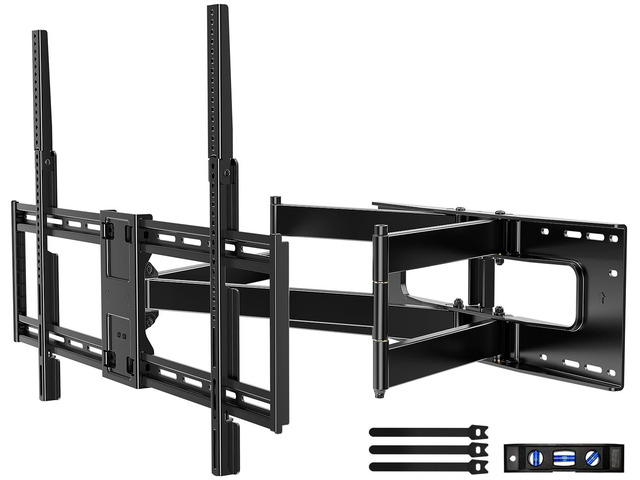 Full Motion TV Wall Mount for 60-100 Inch TVs, 30.3 Inch Long Arm, VESA 800x600 Compatible, Swivel and Tilt, Fits 16-24 Inch Studs, 165 lbs...