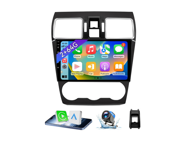 Android 13 Car Radio Compatible with Subaru Forester WRX Impreza STi 2016 2017 2018, 9' 2+64G Touch Screen Car Stereo with Wireless CarPlay Android...
