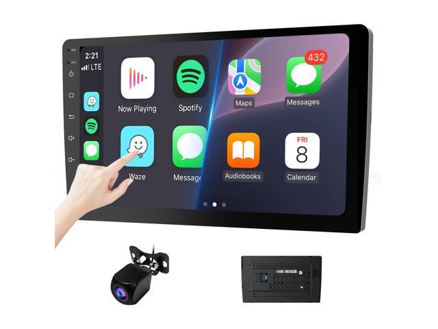 10.1' Double Din Car Stereo, Touchscreen Car Radio with Wireless Apple CarPlay & Android Auto, Bluetooth 4.1, HD Backup Camera, Mirror Link, GPS...