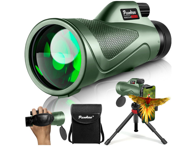 12x60 Powerfull Monoculars for Adults with Smartphone Adapter Tripod Plus Portable Bag, Larger Vision Monoculars for Adults with BAK4 Prism & FMC...