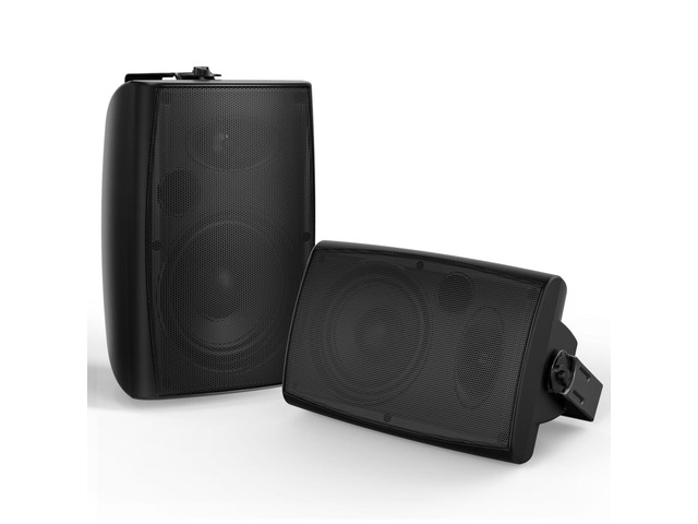 8-Inch 600W Outdoor Bluetooth Speakers Waterproof Wired, Wall-Mount Waterproof Speaker System Ideal for Large Spaces (Commercial Areas, Spacious...