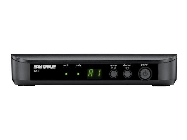 BLX4 Wireless Receiver H9 Band (512542 MHz) Single-Channel BLX Series Receiver, QuickScan Frequency Selection, XLR & 1/4' Outputs, Up to 300 ft Range