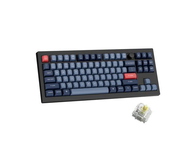 V3 Max TKL Wireless Mechanical Keyboard, QMK/VIA RGB Bluetooth/2.4 GHz/Wired, 87 Keys Hot-Swappable with Gateron Banana Switch, Compatible with Mac.