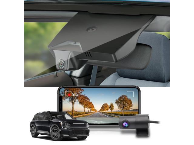 4K Dual Dash Cam Adapts for Kia EV9 2023-2026 Wind Land GT-Line (Part No#DO000), Integrated OEM Style, Front 2160P+Rear 1080P Video, Loop...