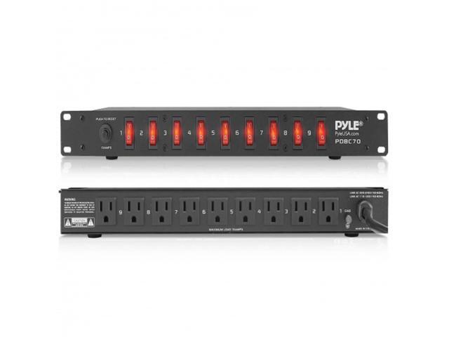 PDU Power Strip Surge Protector - 150 Joule 9 Outlet Strips Surge Protector Heavy Duty Electric Extension Cord Strip - 1U Rack Mount Protection...