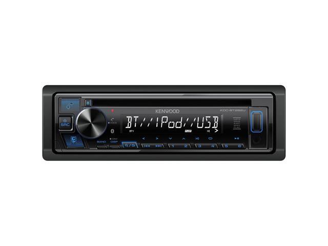 KDC-BT282U CD Car Stereo - Single Din, Bluetooth Audio, USB MP3, FLAC, Aux in, AM FM Radio, Detachable face with White 13-Digit LCD Display and...