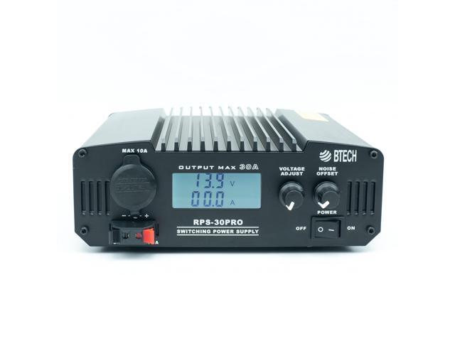 RPS-30PRO 30 Amp Regulated Universal Compact Bench Power Supply, AC-to-DC Power Convertor, 13.8V (9~15VDC Adjustable) with Noise Offset Adjustment,...