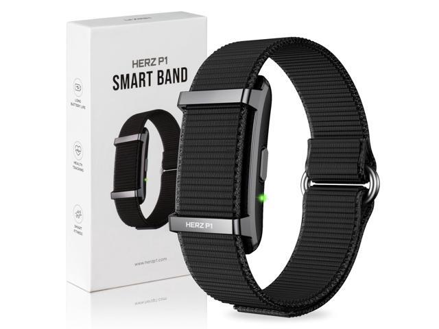 Herz P1 Smart Band Bracelet - Health Wristband Fitness Tracker for Heart Rate, Sleep, Stress, Track Steps, Activity & Body Temperature, 30 Days.