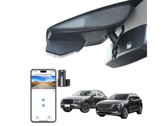 Front 4K & Rear 1080p Dash Cam for Mazda CX5 2019-2025 & CX-9 2020-2023 2.5S Preferred Carbon Edition Plus Turbo Signature Touring Signature Grand...