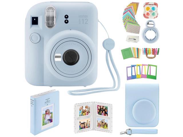Instax Mini 12 Instant Camera with Case, Decoration Stickers, Frames, Photo Album and More Accessory kit (Pastel Blue)