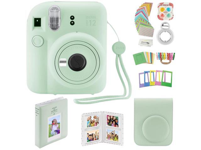 Instax Mini 12 Instant Camera with Case, Decoration Stickers, Frames, Photo Album and More Accessory kit (Mint Green)