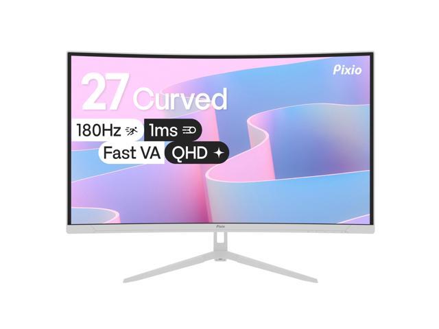 PXC278 Wave White 27 inch 180Hz Refresh Rate QHD 1440p Resolution 1650R Curved Fast VA Panel 1ms GTG Response Time Adaptive Sync HDR Curved Gaming...