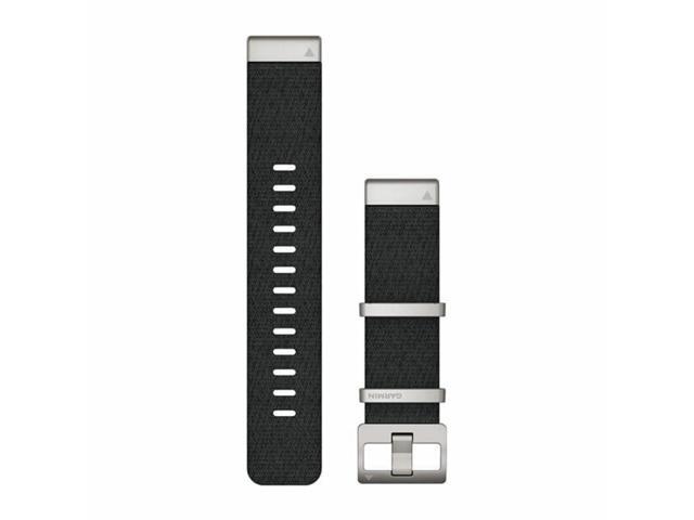 QuickFit 22 Watch Band - Jacquardweave Nylon Strap Black