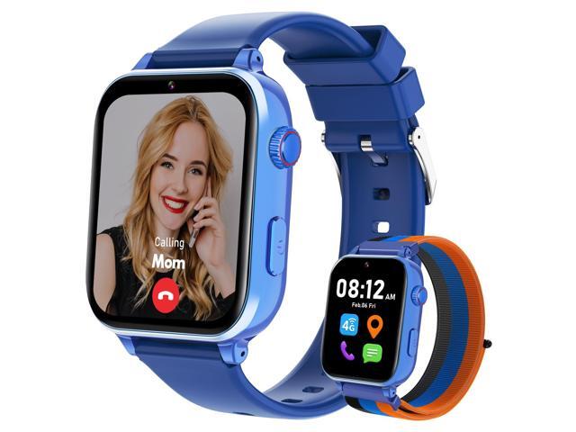 4G Kids Smart Watch for Boys Girls with GPS Tracker, Kid Smartwatch Phone Call SOS Video Call for Kids Birthday Gift Ages 4-12