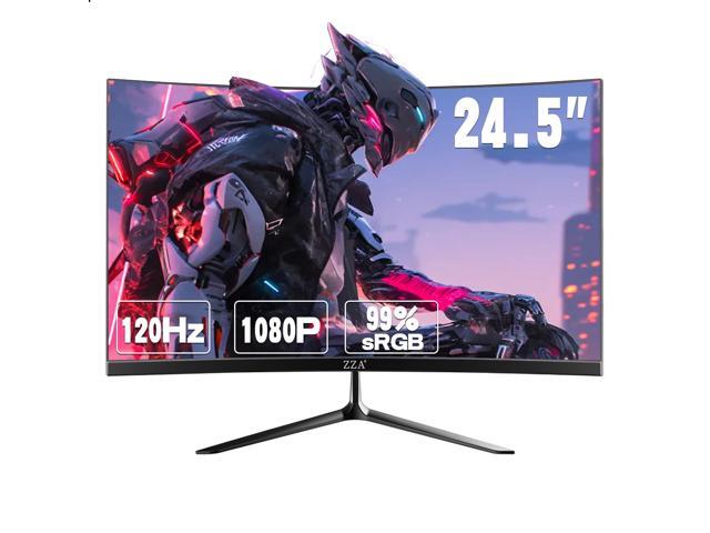 24.5 Inch FHD (1920x1080) 120Hz Curved Gaming Monitor, 3000R Curvature VA Panel, 1ms MPRT, AMD FreeSync, Ultra-Thin Bezel, Eye Care, for Esports,PC