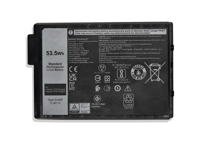 53.5Wh XVJNP Laptop Battery Replacement for Dell Latitude 5430 Rugged Latitude 7330 Rugged Series 6JRCP 06JRCP M0TN3 0M0TN3 KD1CT 451-BCWQ 11.4V