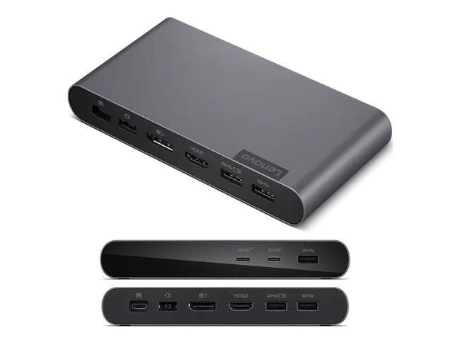 Docking Station USB-C Universal Business Dock Dual Display (1 DP 1.4 & 1 HDMI 2.0) 65W Charging for Laptop (90W Power Adapter Included) 3X USB-A...