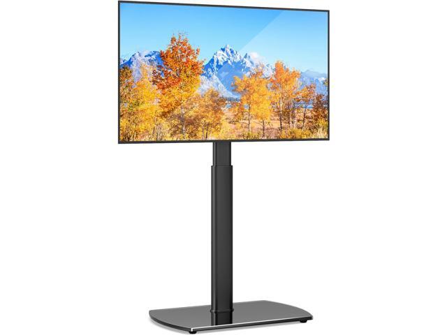 Universal TV Floor Stand with Mount for 27-70 Inch LCD LED OLED TVs, Swivel Height Adjustable Tall TV Stand, Space Saving Design for Corner Bedroom.