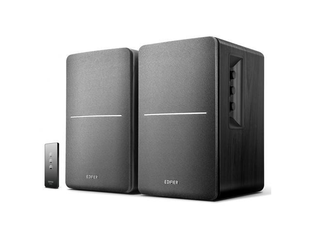 R1280T Powered Bookshelf Speakers - 2.0 Active Near Field Studio Monitor Speaker - Black - 42 Watts RMS