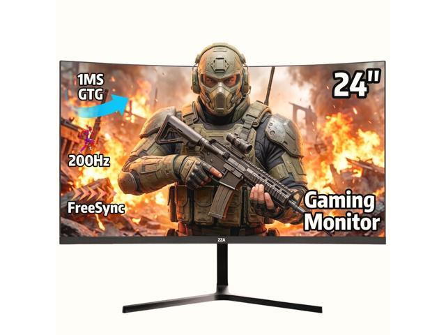 24 Gaming Monitor 200Hz, FHD 1080P Computer Screen, FreeSync Sync, 3000:1 Contrast, 120% sRGB, HDMI & DP Ports, VESA Mount, HDMI Cable Included