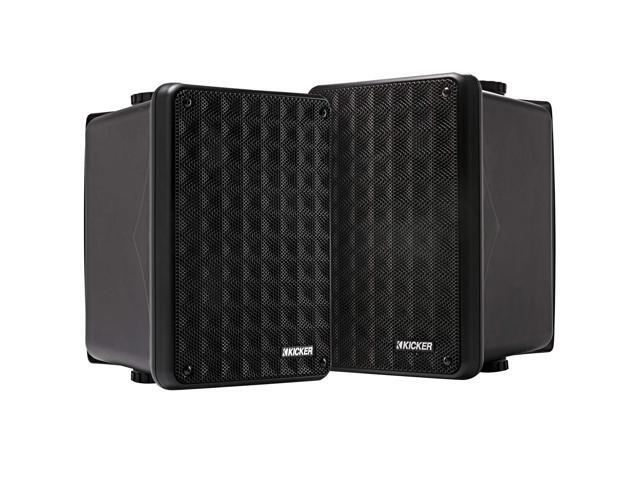 KB6B 2-Way Full Range Indoor Outdoor Speakers (Pair) Weatherproof Speakers for Patio Garage Poolside in-Home, 6.5 inch woofer, 2x5 inch Horn...