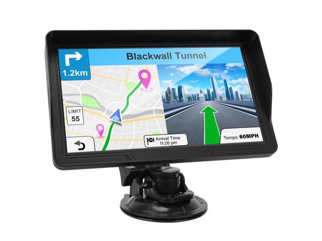 9' GPS Navigator for Car Truck RV, GPS Navigation System with 2026 Maps Free Updates, Custom Truck Routing, Speed Camera Alerts, Day/Night Mode (Blue)