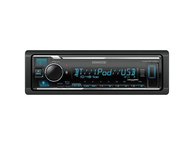 KMM-BT332U Bluetooth Single DIN Car Stereo with USB Port, AM/FM Radio, MP3 Player, Multi Color LCD, Detachable Face, Built in Amazon Alexa,...