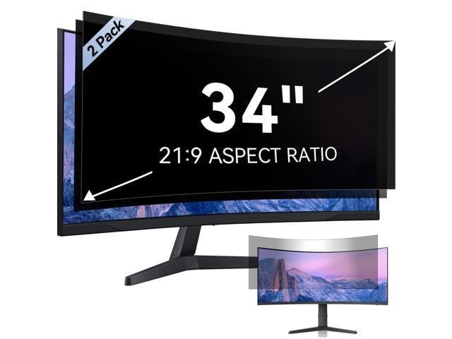 [2-Pack] 34 Inch Computer Privacy Screen for 21:9 Aspect Ratio Widescreen Monitor, Eye Protection Anti Glare Blue Light Computer Monitor Privacy...