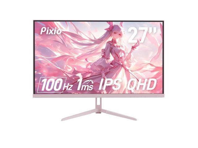 PX275 Wave Pink 27 inch 100Hz Refresh Rate QHD 1440p Resolution IPS Panel 1ms MPRT Response Time Gaming Monitor with Adaptive Sync
