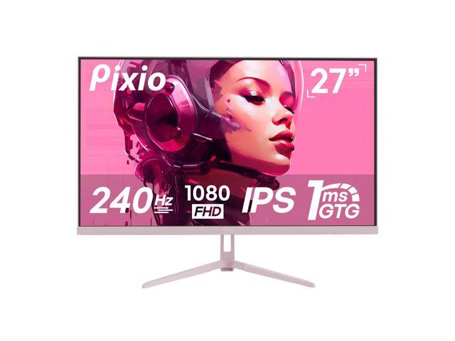 PX279 Wave Pink 27 inch 240Hz Refresh Rate FHD 1080p Resolution Fast IPS Panel 1ms GTG Response Time Gaming Monitor with Adaptive Sync