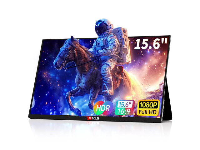 15.6''Portable Monitor for latop,2K FHD 60HZ Laptop Monitor Screen,USB-C and HDMI Inputs, Ultra-Slim IPS Panel with HDR and Premium Smart Cover &...