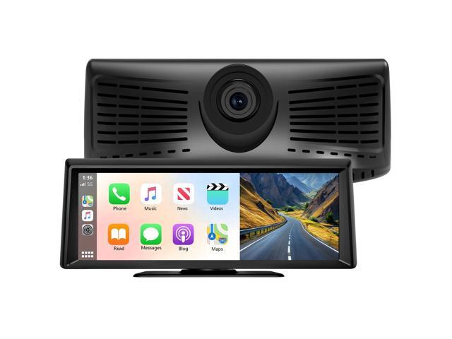 8.1' Portable Wireless Carplay Screen for Car, 2K Dash Cam & 1080P Backup Camera, Touchscreen Car Stereo with Apple Car Play/Android Auto, GPS,...