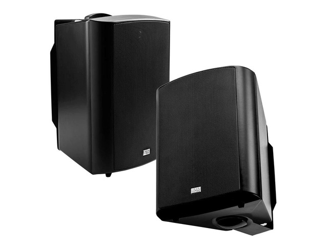 6.5' Outdoor Patio Speaker Pair 150W, 3-Way, IP54 Weather Resistant, Black AP640