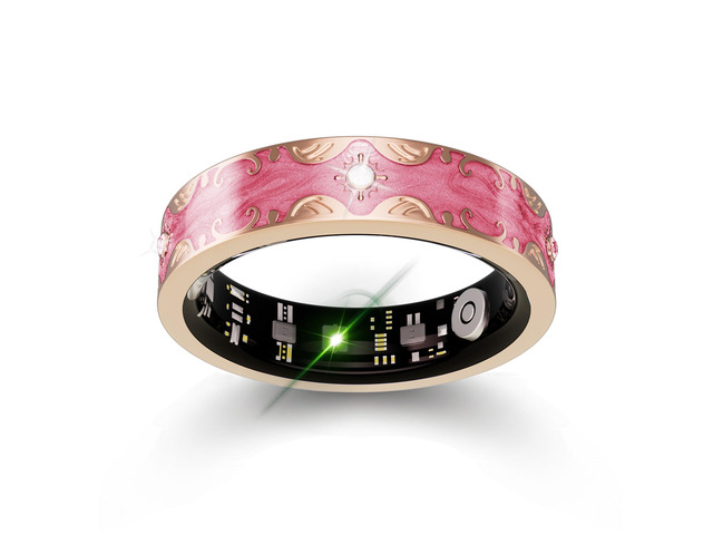 Smart Ring for Women Gift, Fitness & Vital Signs Monitoring, Sleep Tracker/Remote Photography/No Subscription(Pink,10#)