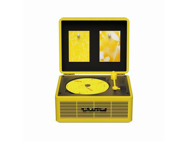 CD Player with Bluetooth Speaker, High-Fidelity Sound, App-Controlled, Magnetic Display for Photos & Pins, Retro Desktop Music Player, Gift for...