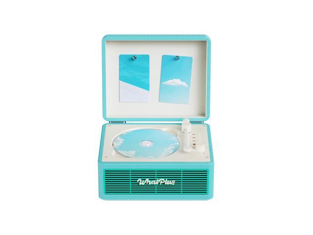 CD Player with Bluetooth Speaker, High-Fidelity Sound, App-Controlled, Magnetic Display for Photos & Pins, Retro Desktop Music Player, Gift for...