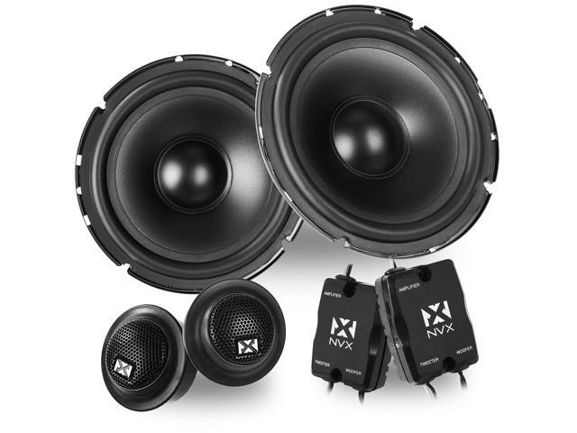 Â® NSP65KIT 6.5' Car Speakers, 600W Max, 200W RMS, 2-Way Component System w/Silk Dome Tweeters & Passive X-Overs, Easy to Install in.