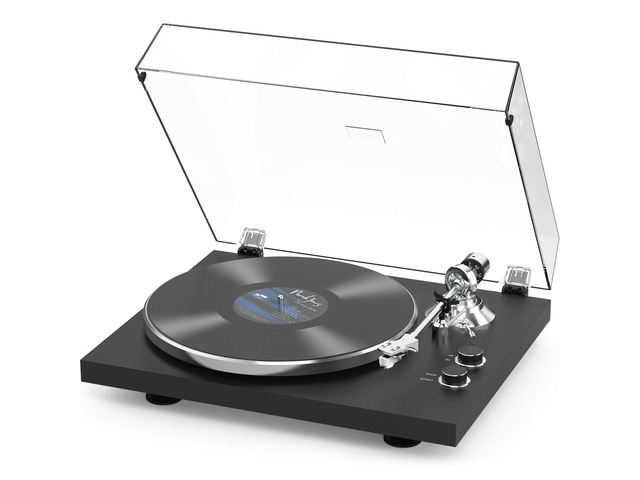 Record Player Turntable for Vinyl Record Wireless Output Aluminium Platter Belt-Drive LP Turn Table 2 Speed Phono RCA Line Out AT-3600L MM...