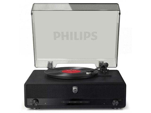Record Player, All-in-One Bluetooth Turntable with Built-in Speakers, 3-Speed Belt-Drive Vinyl Record Player, Audio-Technica Stylus, Wireless...