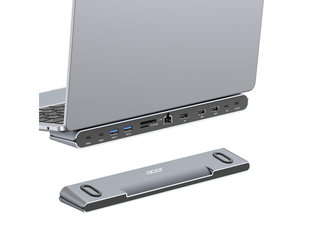 Docking Station 3 Monitors, 11-in-1 Laptop Docking Station Stand with DP 8K + Dual HDMI 4K@60Hz, Ethernet, 10Gbps Data, 100W PD, SD/TF, USB C Dock...