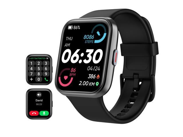 Smart Watch for Men/Women Android/iPhone/Samsung, Alexa Built-in, 1.8' Touch Screen Fitness Tracker with Answer/Make Calls, 3ATM Waterproof Heart.