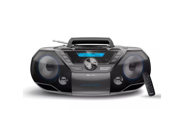 Portable CD Player Boombox Bluetooth with Cassette Player All in one Powerful Stereo Boom Box CD Player for Home Mega Bass Reflex Speakers,.