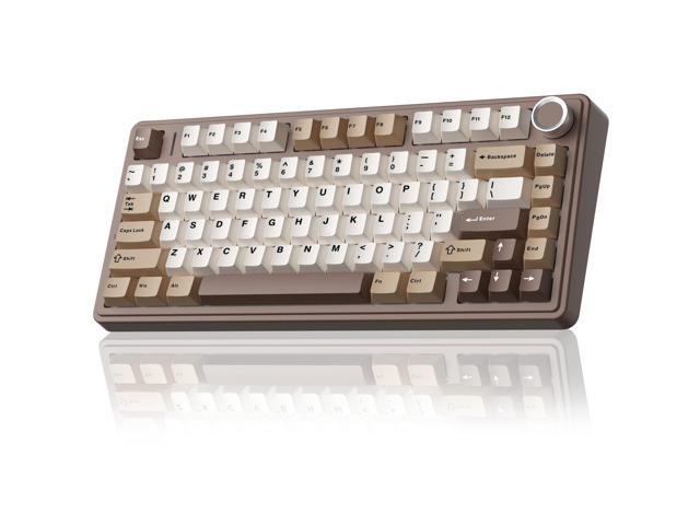 F75 75% Wireless Mechanical Keyboard, Hot Swappable Creamy Keyboard, Pre-lubed Linear Switches, 2.4GHz/Type-C/BT5.0, RGB Backlit Gaming...