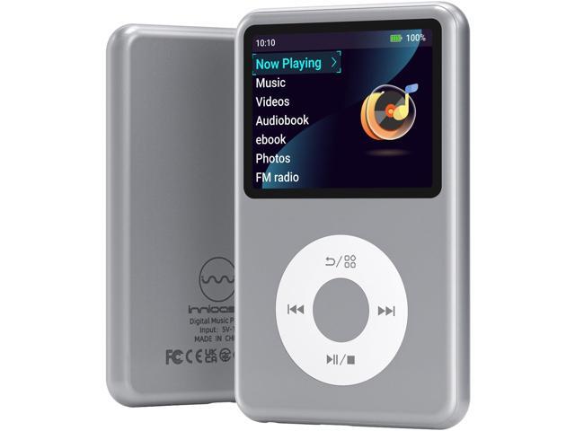Mp3 Player with Bluetooth Y1 Portable Music Digital Players Supports Playlist Audiobook Video Nice Gadget for Kids Silver
