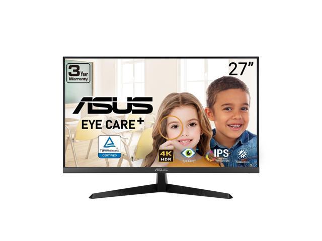 27 4K Eye Care Monitor (VY27UQ) - UHD (3840 x 2160), IPS, HDR10, Adaptive Sync, Eye Care Plus, Display Port, HDMI, Speaker, DisplayWidget, Blue...