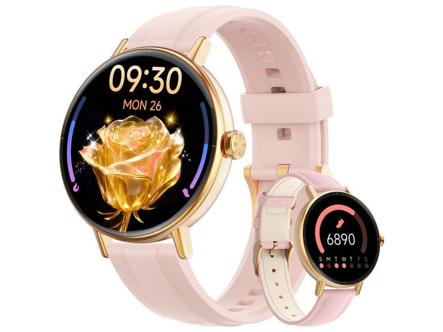Smart Watch for Women,1.57' Touch Screen Smartwatch for iPhone& Samsung& Android,Answer/Make Call,Fitness Tracker with Heart Rate/SpO2/Sleep...
