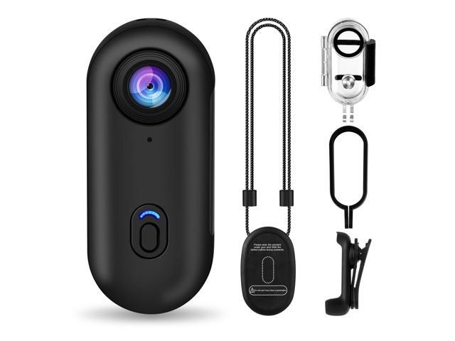 i3 4K Thumb Action Camera, Tiny Size, Mount Anywhere, Small Body Camera with Spring Clip, Portable Vlogging, Hands-Free POV Recording, Helmet Cam...